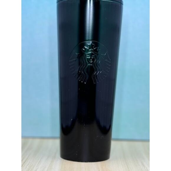 Starbucks Large Gr Metallic, Reflective, Metal Cup, Screw on lid‎ straw opening - Picture 3 of 8